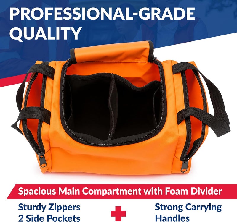 Dixie Ems Dixigear Empty First Responder II Bag 10.5" x 5" x 8" - Orange - Image 4